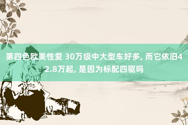 第四色欧美性爱 30万级中大型车好多, 而它依旧42.8万起, 是因为标配四驱吗